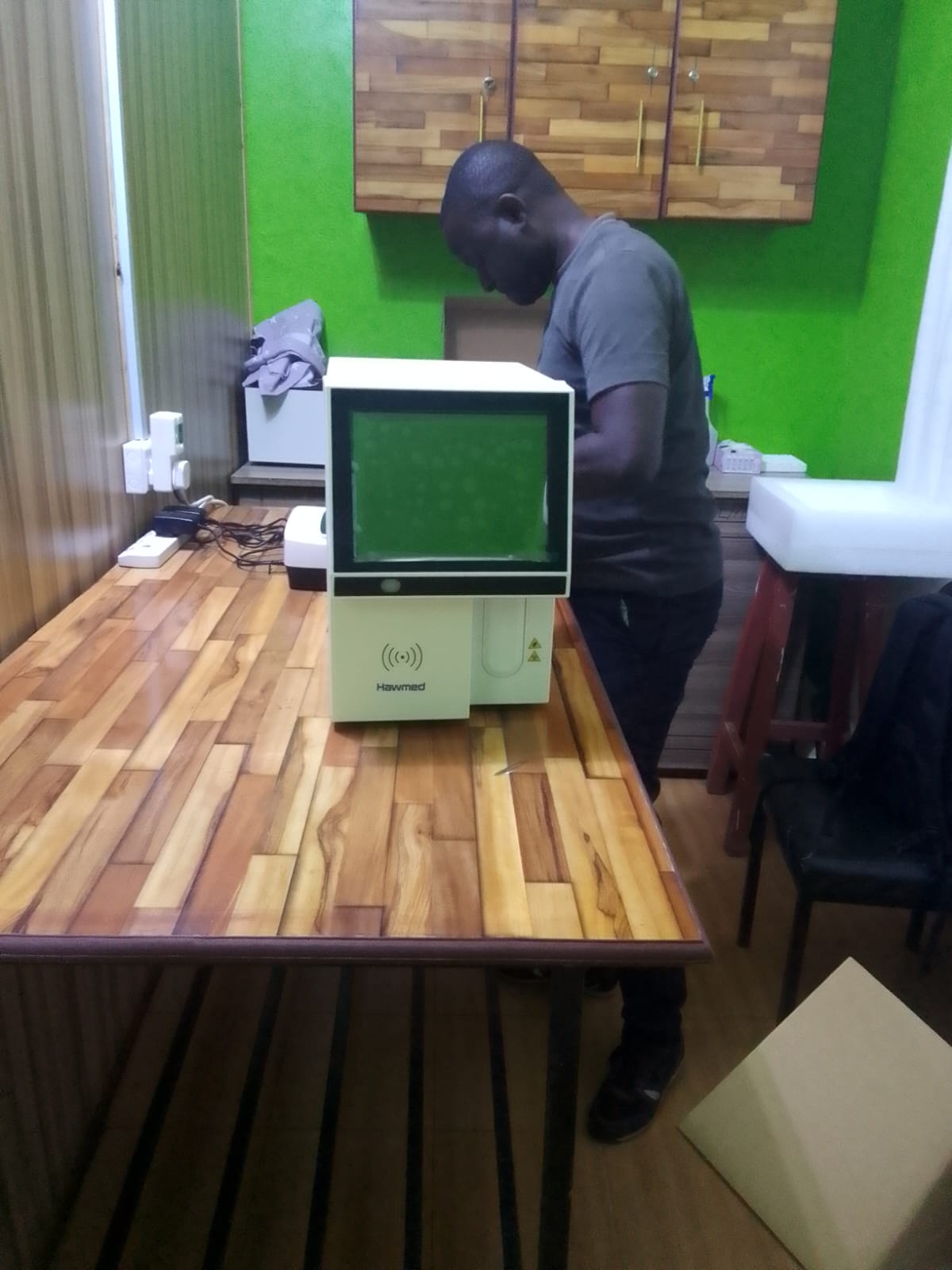 Hawmed HM3000 Hematology Analyzer Installed in Kenya.jpeg