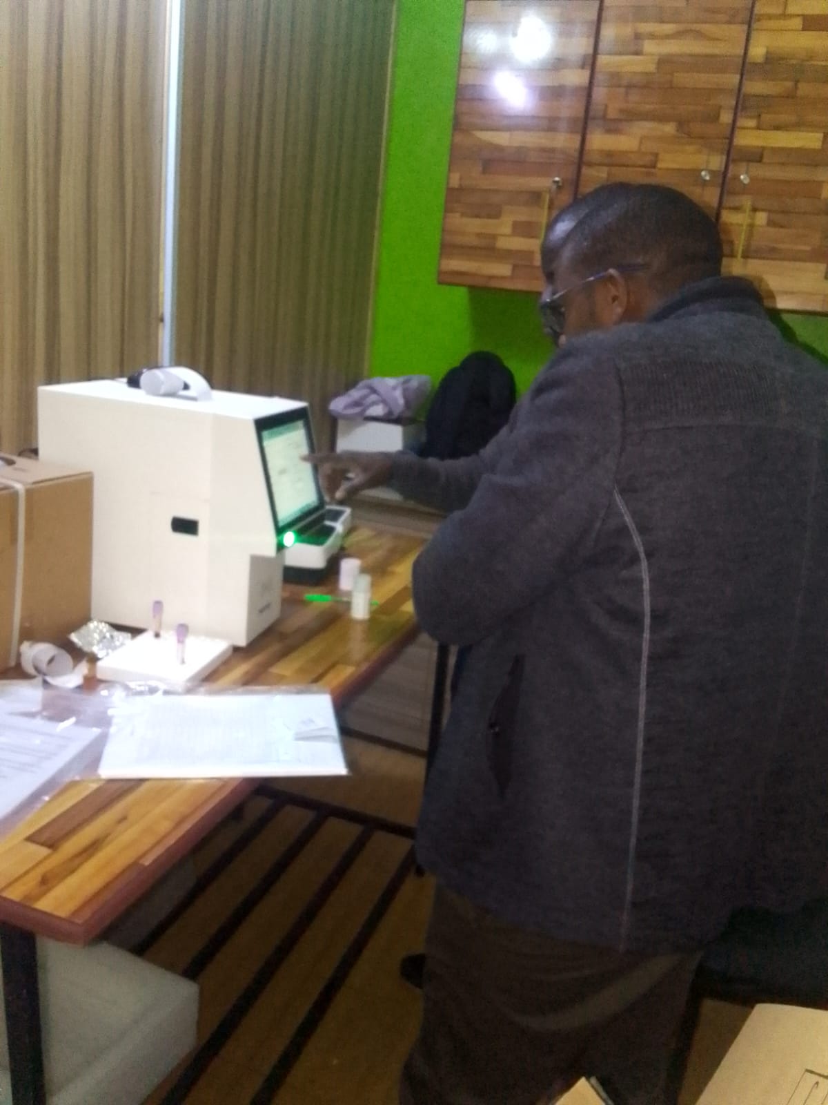 Hawmed HM3000 Hematology Analyzer Installed in Kenya.jpeg
