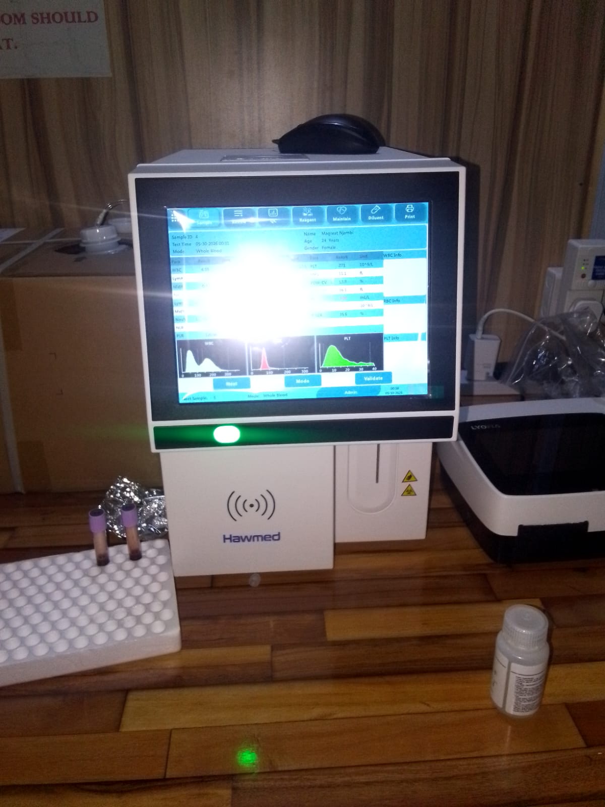 Hawmed HM3000 Hematology Analyzer Installed in Kenya.jpeg